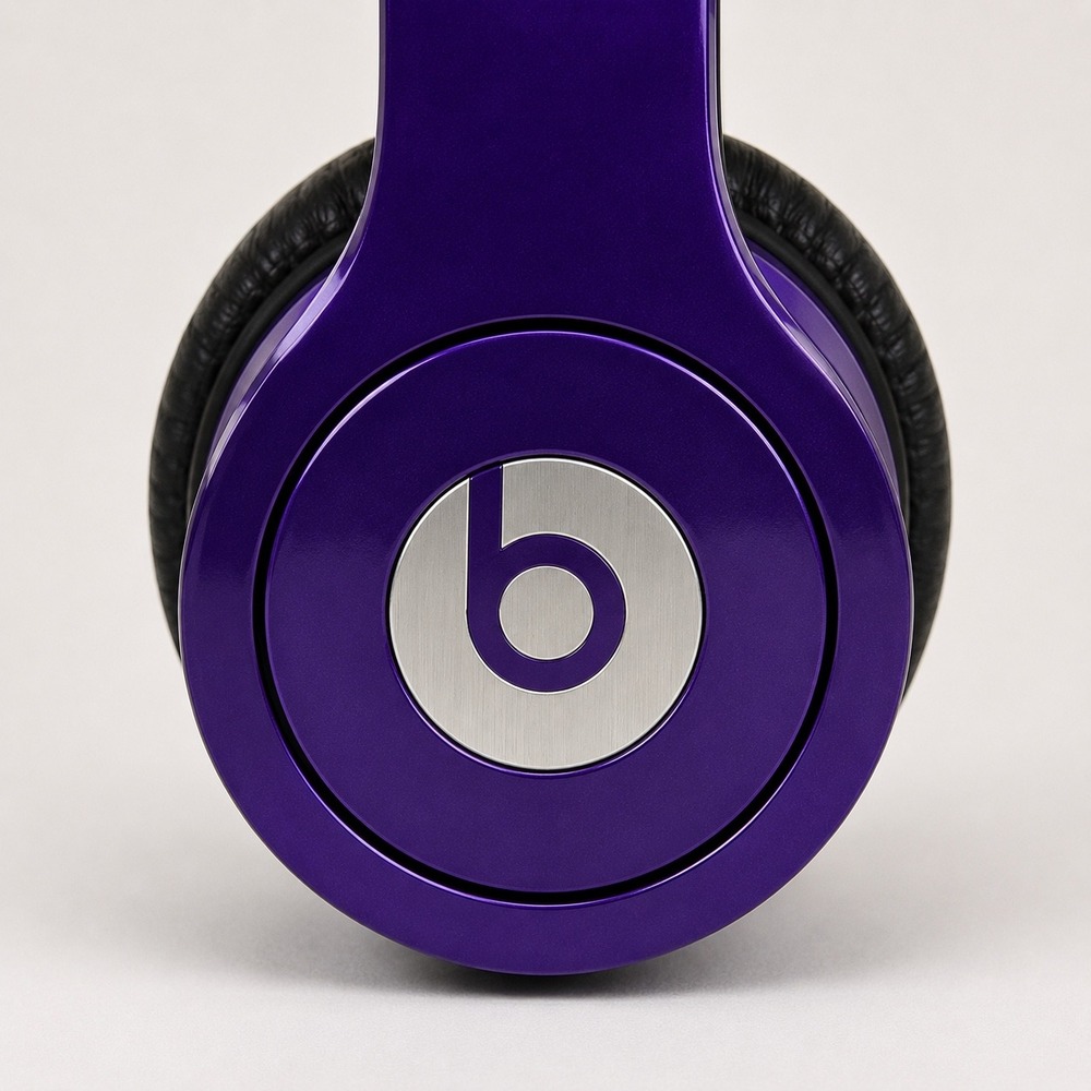 Beats Solo HD Purple wired on ear headphones, cable & case - Picture 5 of 7